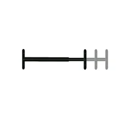 Barreau télescopique de fenêtre, acier noir, Afbat, L.48 à 90 cm-Afbat - Tb Industrie Sas New