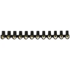 Barrette 12 plots section 25mm² - Noir -^Zenitech Clearance