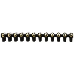 Barrette 12 plots section 25mm² - Noir -^Zenitech Clearance