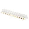 Barrette 12 plots section 6mm² - Blanc --Zenitech