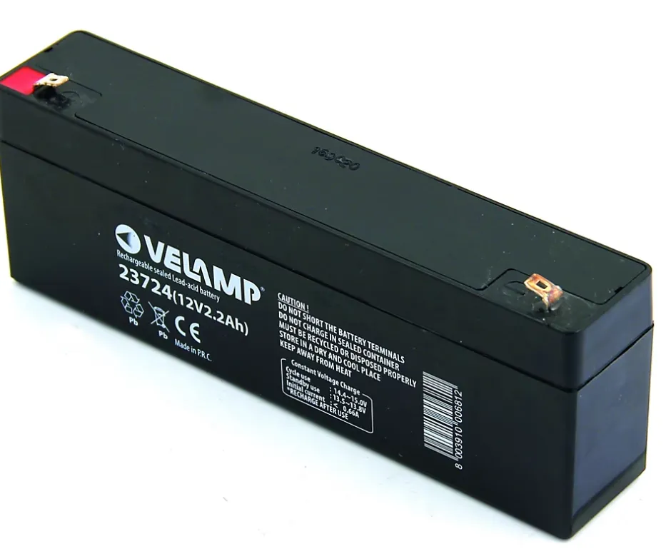 Batterie rechargeable au plomb 12V 2.2 Ah-Velamp Best