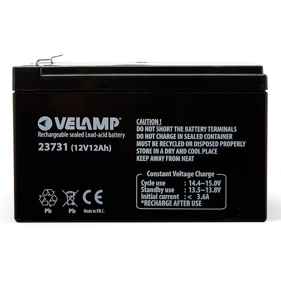 Batterie rechargeable au plomb 12V 12Ah^Velamp Outlet