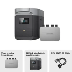 Batterie supplémentaire pour panneau solaire Delta 2 Max 2048W-EcoFlow Discount