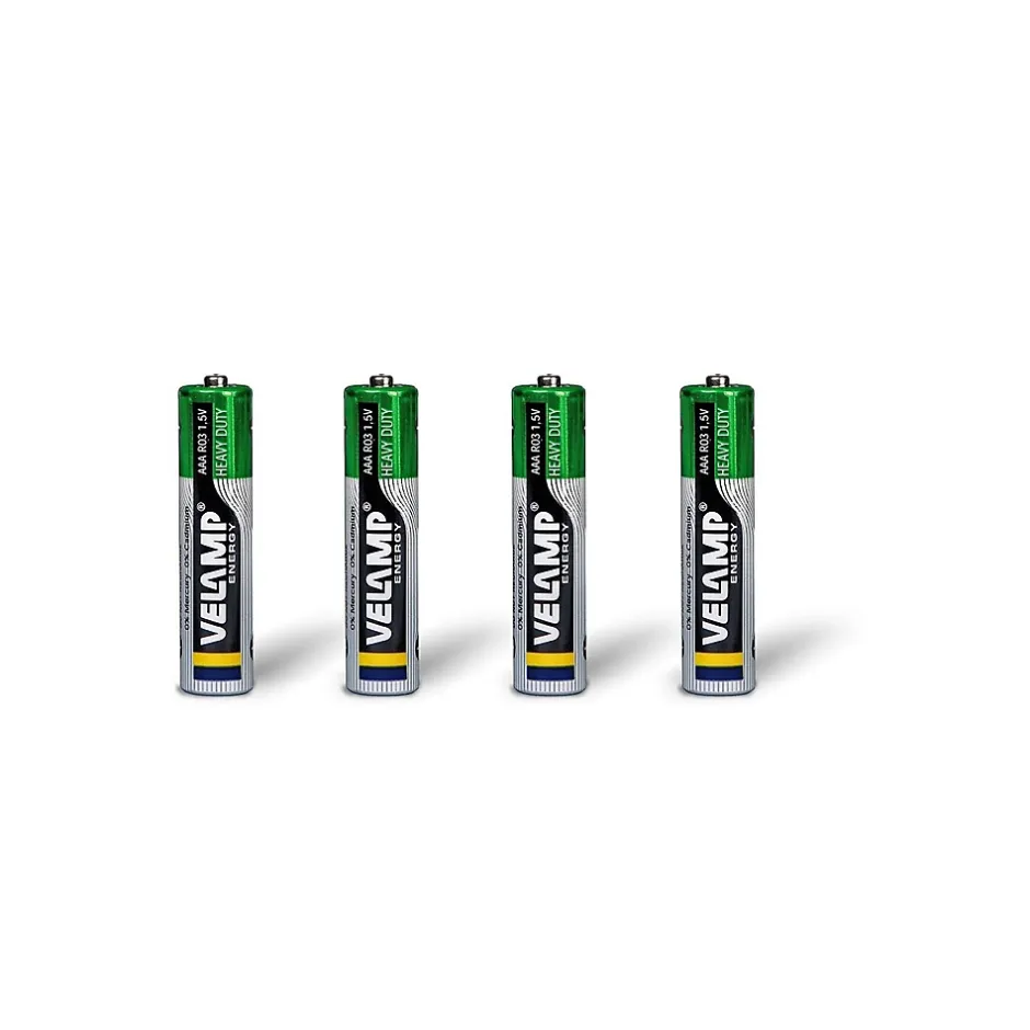 Blister de 4 piles R03 AAA saline-Velamp Best