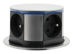 Bloc encastrable compact 3 prises + 2 ports USB^Otio Hot