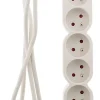 Bloc Home 8 prises 16A 2P+T câble 1,5m - Blanc -^Zenitech Discount