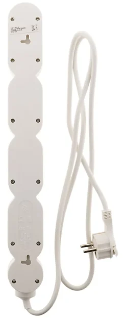 Bloc Home 8 prises 16A 2P+T câble 1,5m - Blanc -^Zenitech Discount