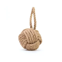 Bloque-porte boule noeud Rei tissu ⌀15x H.32 cm^ New