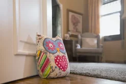 Bloque-porte hibou Rei tissu multicolore ⌀10x H.23 cm^ Outlet