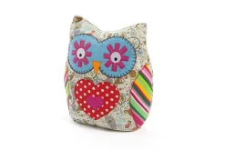 Bloque-porte hibou Rei tissu multicolore ⌀10x H.23 cm^ Outlet