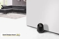 Bloque-porte soft touch Rei noir ⌀6,8x H.8,7 cm^ Outlet