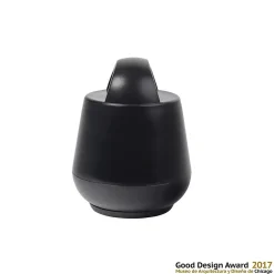 Bloque-porte soft touch Rei noir ⌀6,8x H.8,7 cm^ Outlet