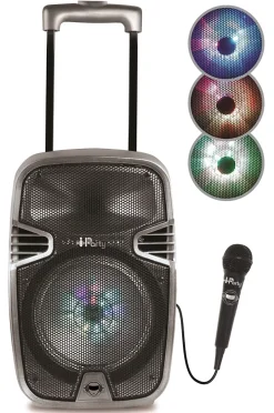 Bluetooth Karaoke avec roulettes, lumières et micro-Lexibook Outlet