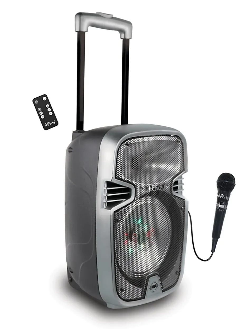 Bluetooth Karaoke avec roulettes, lumières et micro-Lexibook Outlet