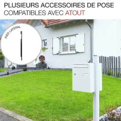 Boite à colis Atout 1 porte blanc mat sablé RAL 9010 MS-Renz