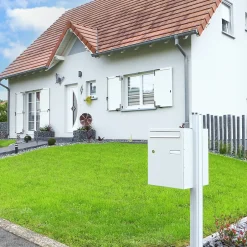 Boite à colis Atout 1 porte blanc mat sablé RAL 9010 MS-Renz