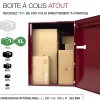 Boite à colis Atout 1 porte Rouge brillant RAL 3004 B-Renz Clearance