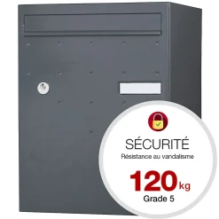 Boite à colis Atout 1 porte gris anthracite mat sablé RAL 7016 MS^Renz Clearance