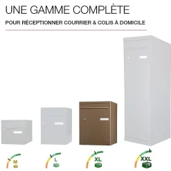 Boite à colis Atout 1 porte Taupe brillant RAL 7006 B^Renz New