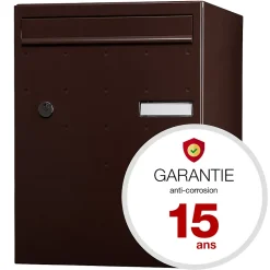 Boite à colis Atout 1 porte Brun brillant RAL 8019 B^Renz Hot