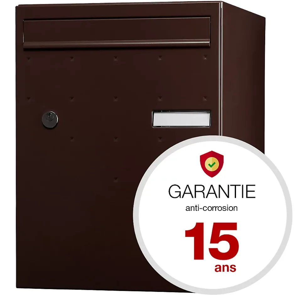 Boite à colis Atout 1 porte Brun brillant RAL 8019 B^Renz Hot