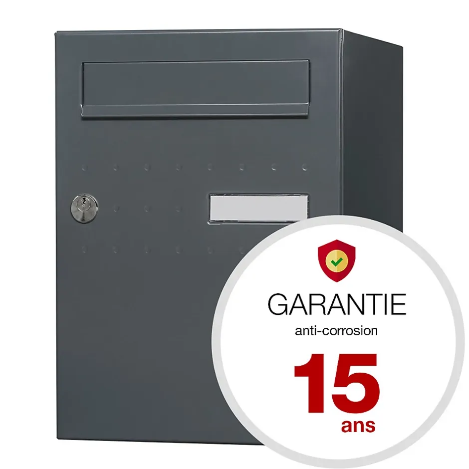 Boite à colis Eclipse 1 porte gris anthracite mat RAL 7016 M-Renz New
