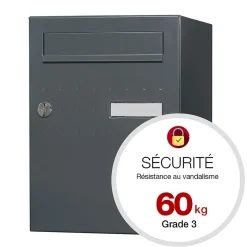 Boite à colis Eclipse 1 porte gris anthracite mat RAL 7016 M-Renz New