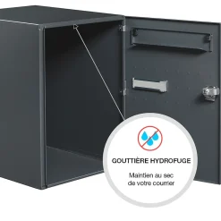Boite à colis Eclipse 1 porte gris anthracite mat RAL 7016 M-Renz New