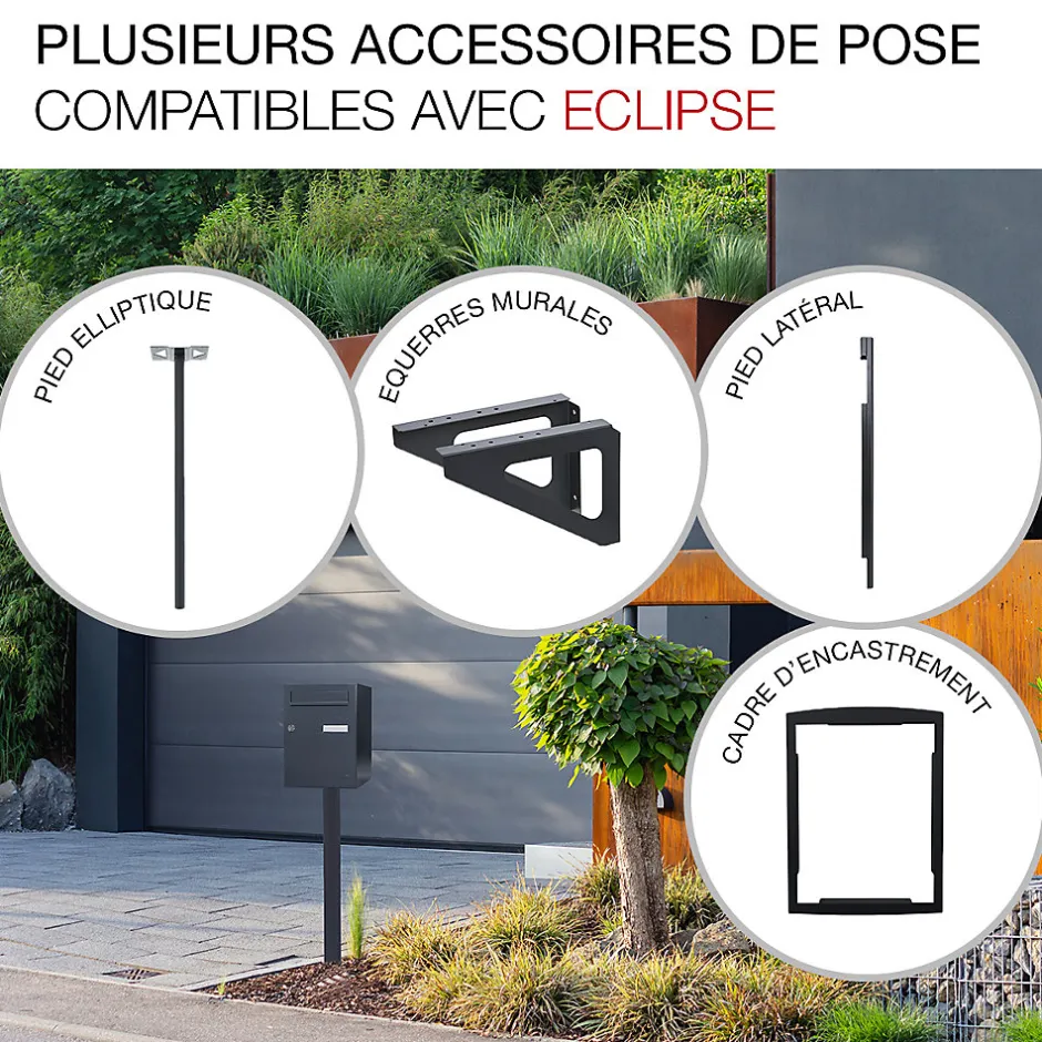 Boite à colis Eclipse 1 porte gris anthracite mat RAL 7016 M-Renz New