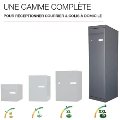 Boite à colis Twin L Gris anthracite 7016^Renz Clearance