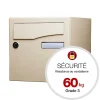 Boite aux lettres Préface 1 porte Ivoire brillant RAL 1015B-Renz Online