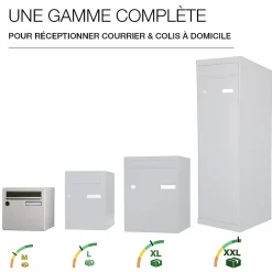 Boite aux lettres Allure 2 portes blanc 9016M-Renz Sale