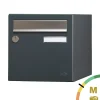 Boite aux lettres Allure 1 porte gris anthracite 7016M-Renz Online