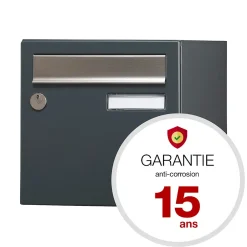 Boite aux lettres Allure 1 porte gris anthracite 7016M-Renz Online