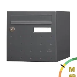 Boite aux lettres CubYsm 2 portes Gris anthracite 7016M^Renz Best