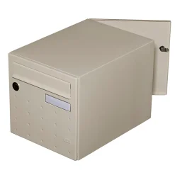 Boite aux lettres CubYsm 2 portes Ivoire 1015B-Renz Best