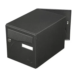 Boite aux lettres Préface 2 portes Noir décor RAL 9005D-Renz Sale
