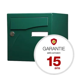 Boite aux lettres Préface 1 porte Vert brillant RAL 6005B^Renz