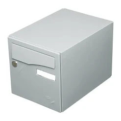 Boite aux lettres Préface 1 porte Gris polaire mat RAL 9006 M-Renz Online