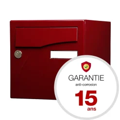Boite aux lettres Préface 2 portes Rouge pourpre brillant 3004B^Renz Clearance