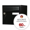 Boite aux lettres Préface 2 portes Noir mat RAL 9005M^Renz