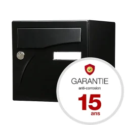 Boite aux lettres Préface 2 portes Noir mat RAL 9005M^Renz