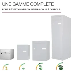 Boite aux lettres Préface 2 portes Blanc neige mat RAL 9016MT^Renz Hot