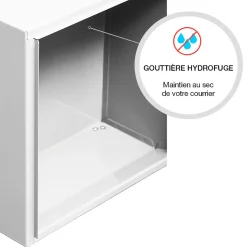 Boite aux lettres Préface compact Blanc brillant RAL 9016B^Renz Discount