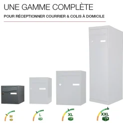 Boite aux lettres Préface 2 portes Gris anthracite RAL 7016M^Renz Discount