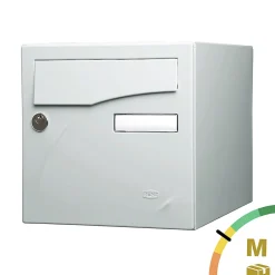 Boite aux lettres Préface 1 porte Gris clair brillant RAL 7035B^Renz Online