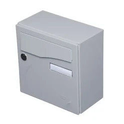 Boite aux lettres Préface compact Gris polaire mat RAL 9006 M^Renz Best
