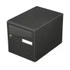 Boite aux lettres Préface 1 porte Noir décor RAL 9005D^Renz New