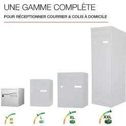 Boite aux lettres Préface 1 porte Blanc brillant RAL 9016B^Renz Clearance