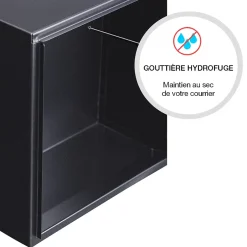 Boite aux lettres Préface compact Noir Sablé RAL 2100 MS^Renz Online